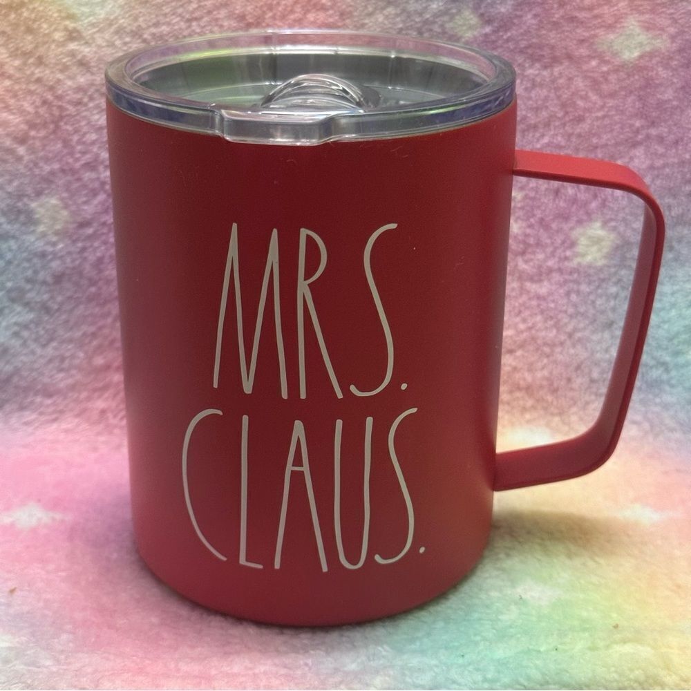RAE DUNN Stainless Steel Red MRS. CLAUS Mug